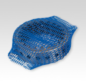 Stahlring in blauen Netzschutzschlauch verpackt